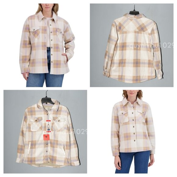 SAGE Women's Plush Shirt Jackets. - Picture 1 of 7